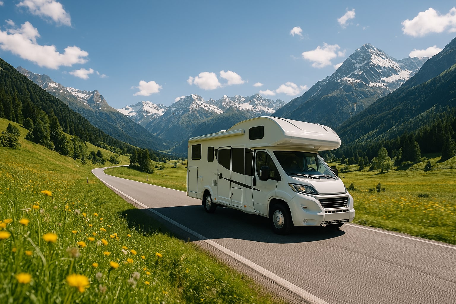 Vůz zaparkovaný v přírodě